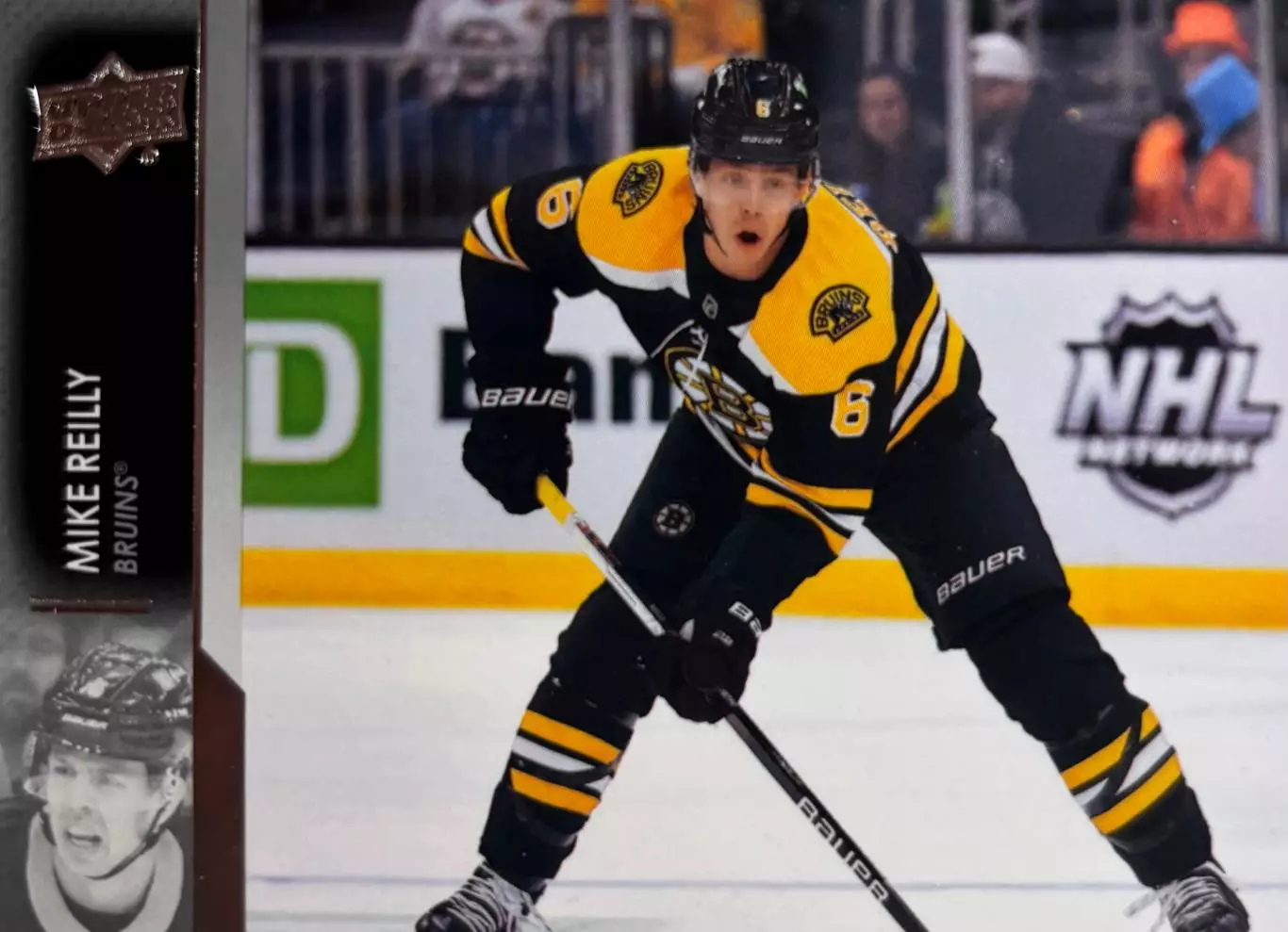 Хоккей. Карточка Mike Reilly - Майк Райлли Boston Bruins - Бостон Брюинз НХЛ/NHL