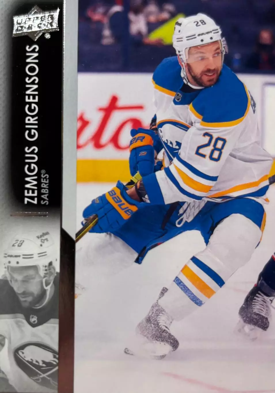 Карточка Zemgus Girgensons - Земгус Гиргенсонс Buffalo Sabres - Баффало НХЛ/NHL