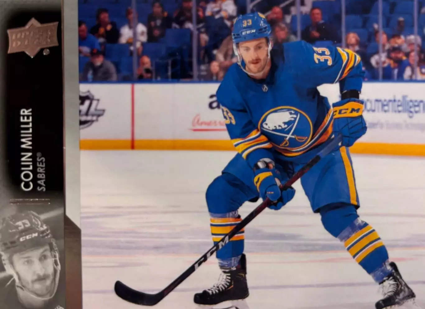Хоккей. Карточка Colin Miller-Колин Миллер Buffalo Sabres-Баффало Сейбрз НХЛ/NHL