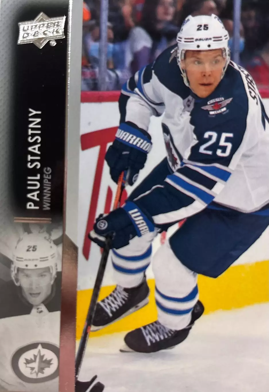 Хоккей. Карточка Paul Stastny-Пол Штястны Winnipeg Jets - Виннипег Джетс НХЛ/NHL