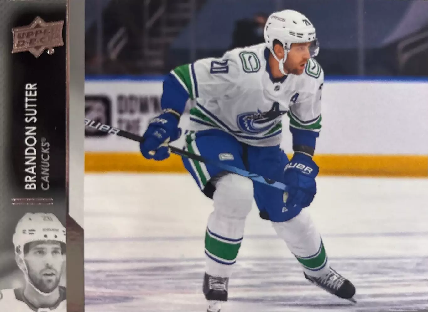 Хоккей Карточка Brandon Sutter-Брэндон Саттер Vancouver Canucks-Ванкувер НХЛ/NHL