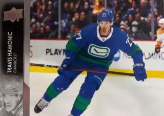 Хоккей Карточка Travis Hamonic-Трэвис Хэмоник Vancouver Canucks-Ванкувер НХЛ/NHL