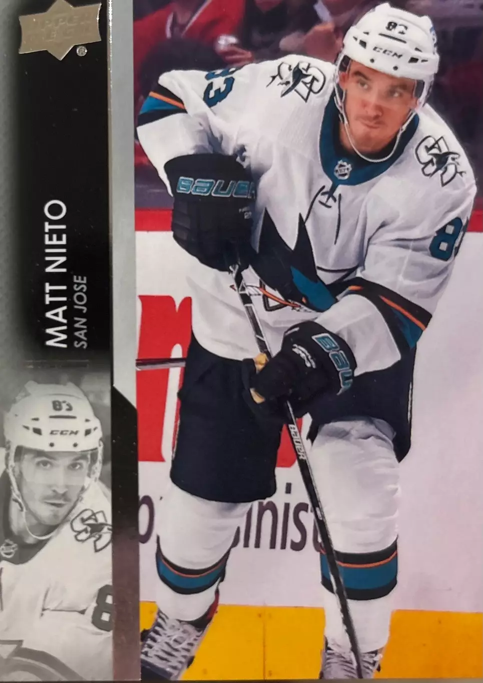 Хоккей. Карточка Matt Nieto-Мэттью Ньето San Jose Sharks-Сан-Хосе Шаркс НХЛ/NHL