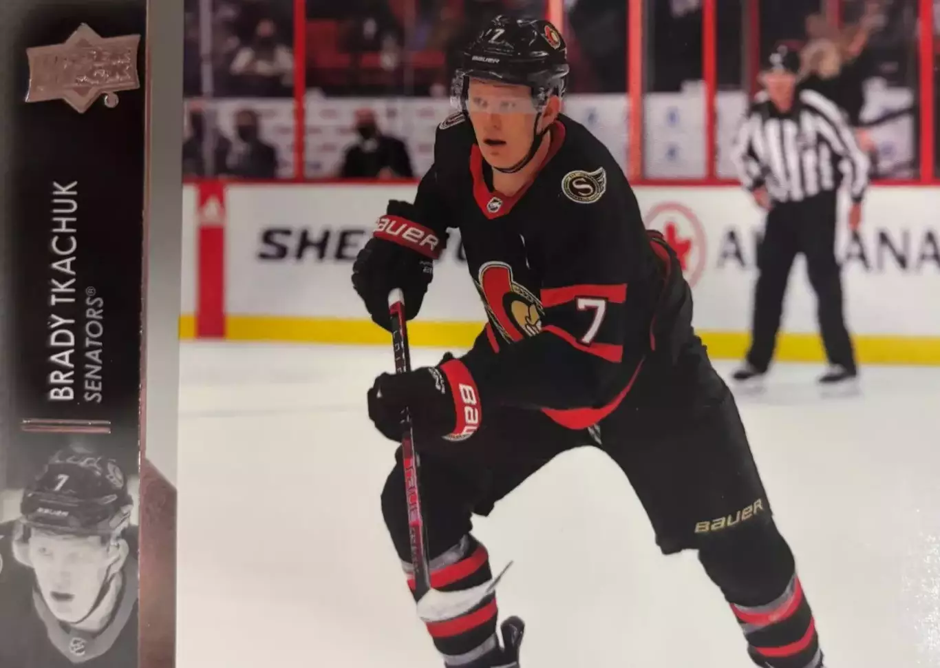 Хоккей. Карточка Brady Tkachuk-Брэди Ткачук Ottawa Senators - Оттава НХЛ/NHL