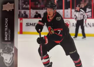 Хоккей. Карточка Brady Tkachuk-Брэди Ткачук Ottawa Senators - Оттава НХЛ/NHL