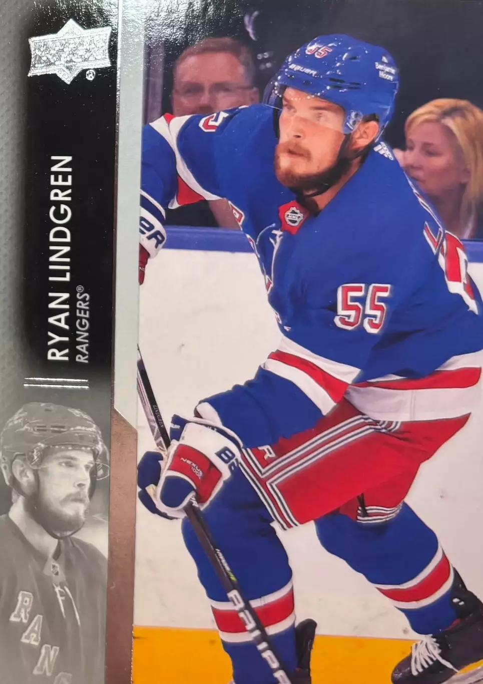 Хоккей. Карточка Ryan Lindgren-Райан Линдгрен New York Rangers/Рейнджерс НХЛ/NHL