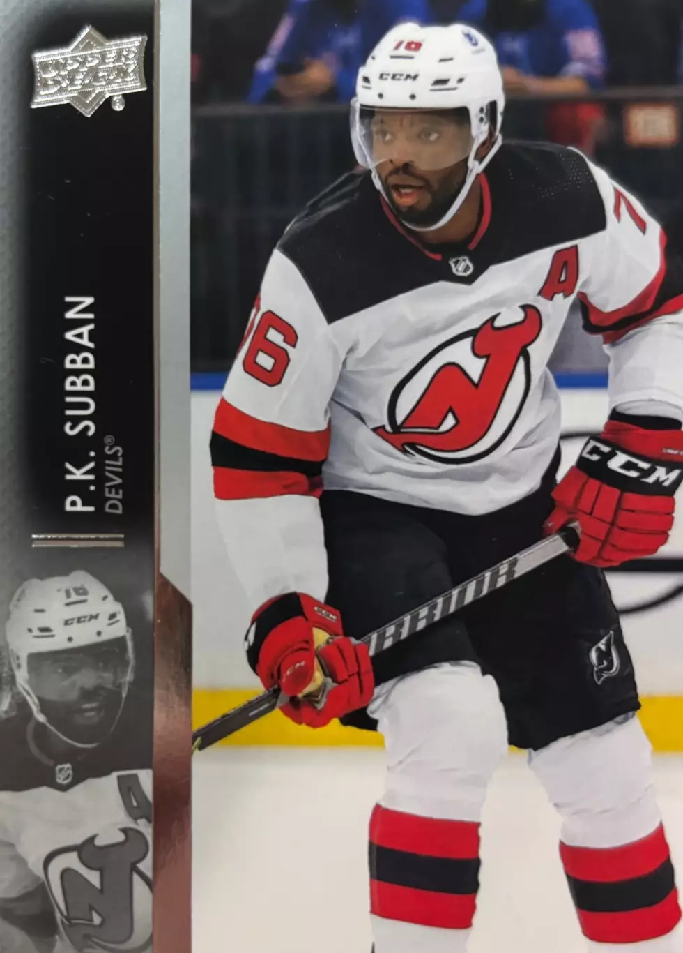 Карточка P. K. Subban/Пи-Кей Суббан New Jersey Devils/Нью-Джерси Девилз НХЛ/NHL