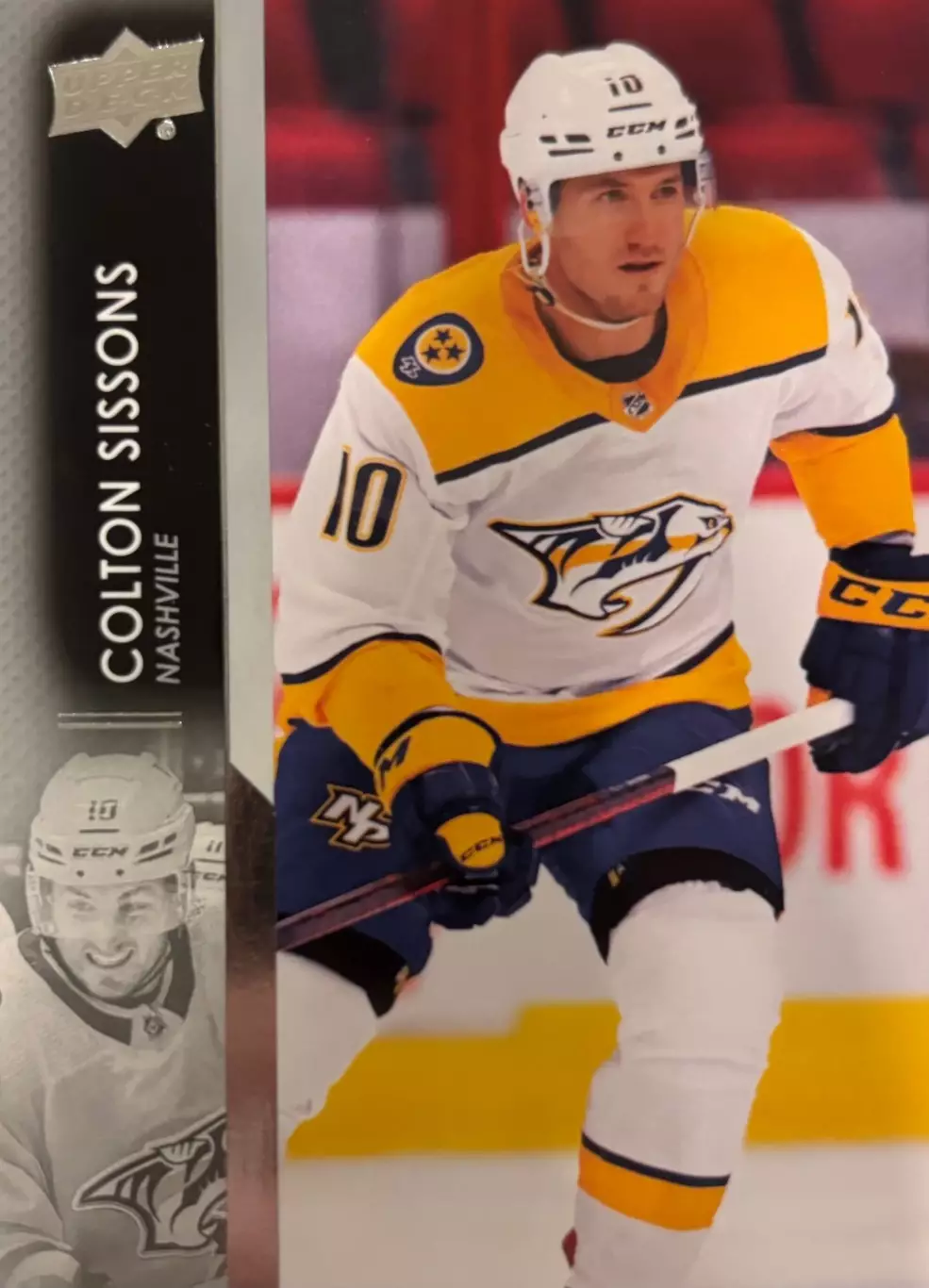 Карточка Colton Sissons - Колтон Сиссонс Nashville Predators - Нэшвилл НХЛ-NHL
