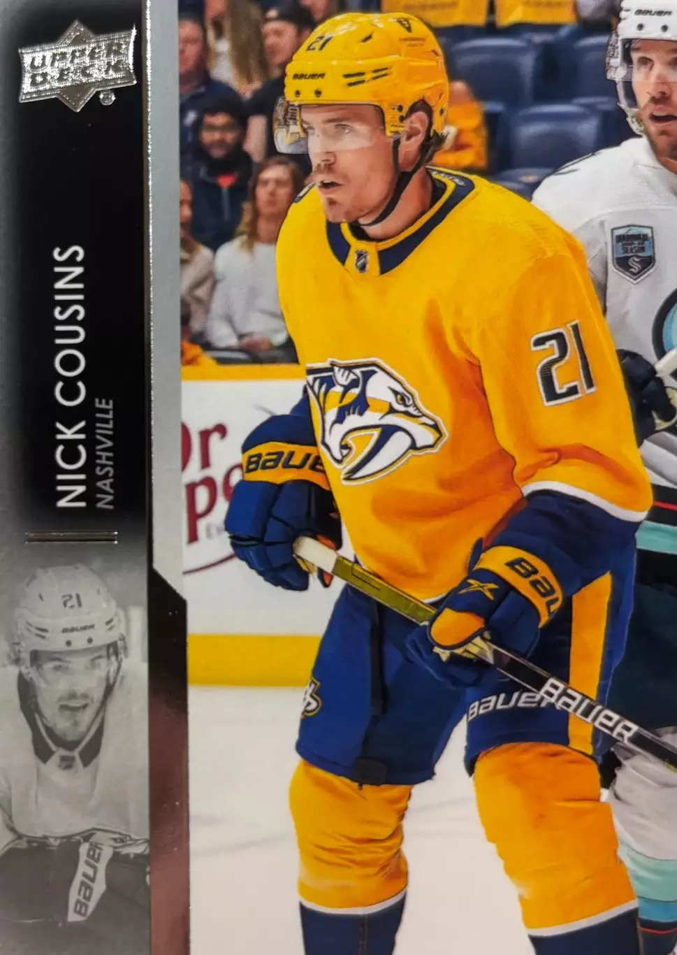 Хоккей. Карточка Nick Cousins - Ник Казинс Nashville Predators - Нэшвилл НХЛ/NHL
