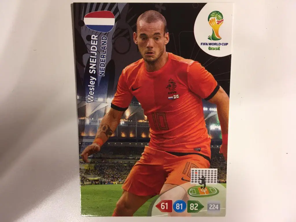 Футбол. Карточка Уэсли Снейдер/Wesley Sneijder Нидерланды Panini 2014