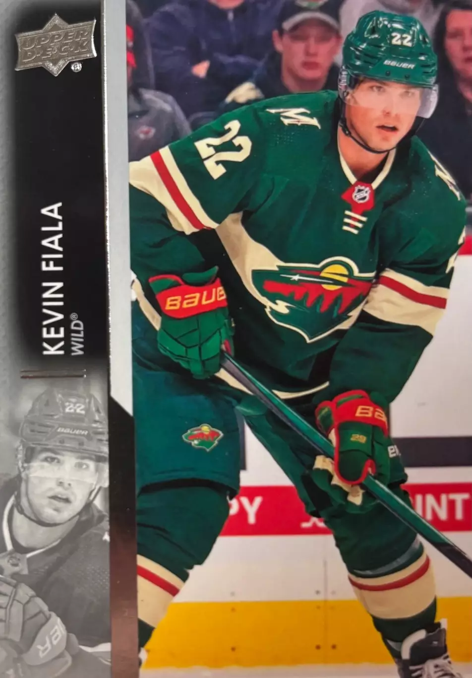 Хоккей. Карточка Kevin Fiala-Кевин Фиала Minnesota Wild-Миннесота Уайлд НХЛ/NHL