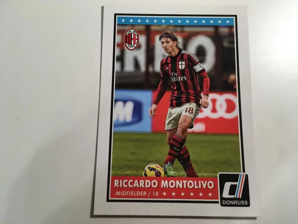 Футбол. Карточка Riccardo Montolivo-Риккардо Монтоливо Milan-Милан Panini 2015