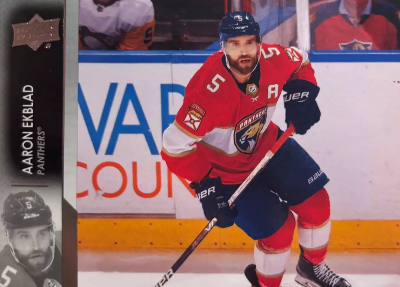 Хоккей. Карточка Aaron Ekblad - Аарон Экблад Florida Panthers - Флорида НХЛ-NHL