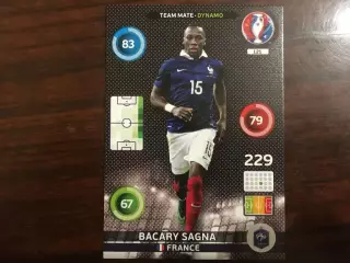 Футбол. Карточка Bacary Sagna - France, Франция Euro/Евро 2016