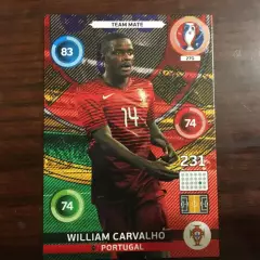 Футбол. Карточка William Carvalho - Вильям Карвалью Португалия Euro/Евро 2016