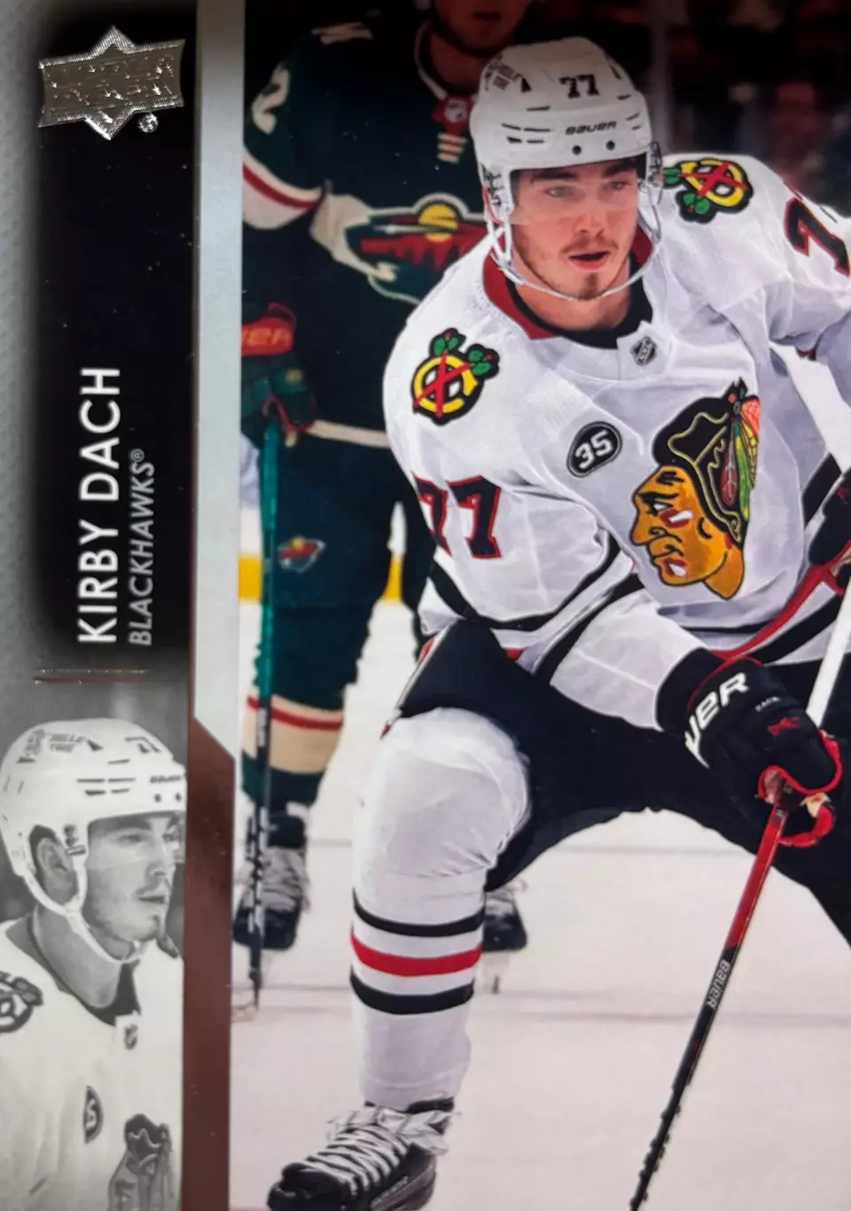 Хоккей. Карточка Kirby Dach-Кирби Дак Chicago Blackhawks-Чикаго Блэкхокс НХЛ/NHL