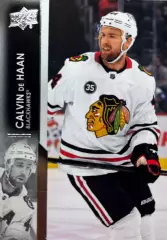 Хоккей. Карточка Calvin de Haan-Кэлвин Де Хаан Chicago Blackhawks-Чикаго НХЛ/NHL