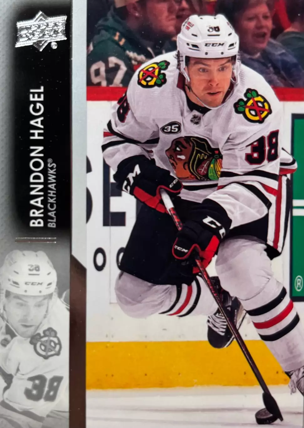 Хоккей. Карточка Brandon Hagel - Брэндон Хэйгл Chicago Blackhawks-Чикаго НХЛ/NHL