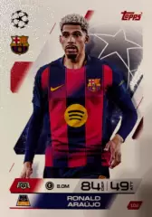 Футбол. Карточка Ronald Araujo/Рональд Араухо Барселона Лига Чемпионов 2025-26