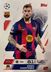 Футбол. Карточка Иньиго Мартинес Барселона, Реал Сосьедад Лига Чемпионов 2025-26