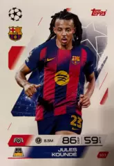 Футбол. Карточка Жюль Кунде Барселона,Севилья,Бордо Лига Чемпионов 2025/26 TOPPS