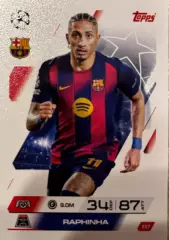 Футбол Карточка Raphinha/Рафинья Барселона, Лидс Юнайтед Лига Чемпионов 2025-26