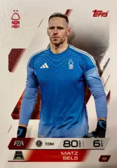 Футбол. Карточка Matz Sels/Матц Селс Ноттингем Форест Лига Чемпионов 2025-26