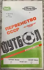 Торпедо Москва - Динамо Минск - 1985
