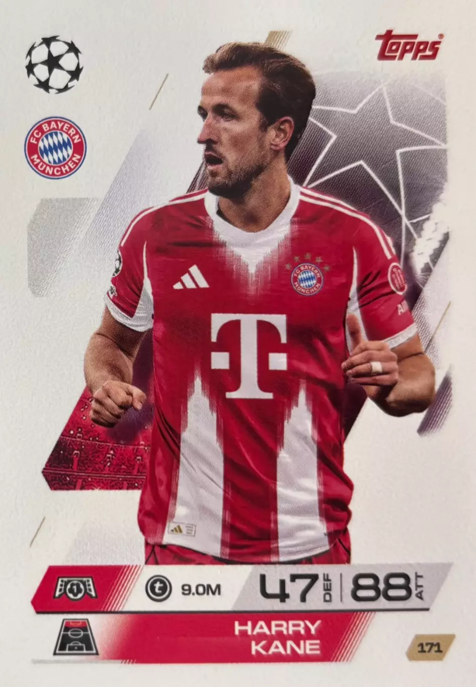 Карточка Харри Кейн Бавария Мюнхен, Тоттенхэм Хотспур Лига Чемпионов 2025-26