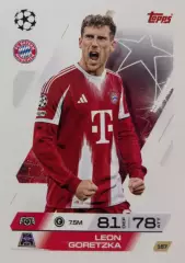 Футбол. Карточка Леон Горецка Бавария Мюнхен, Шальке 04 Лига Чемпионов 2025-26