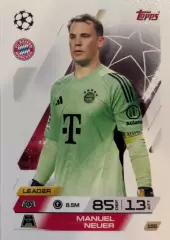 Футбол. Карточка Мануэль Нойер Бавария Мюнхен, Шальке 04 Лига Чемпионов 2025-26