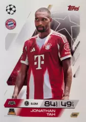 Футбол. Карточка Джонатан Та Бавария Мюнхен, Байер 04 Лига Чемпионов 2025-26