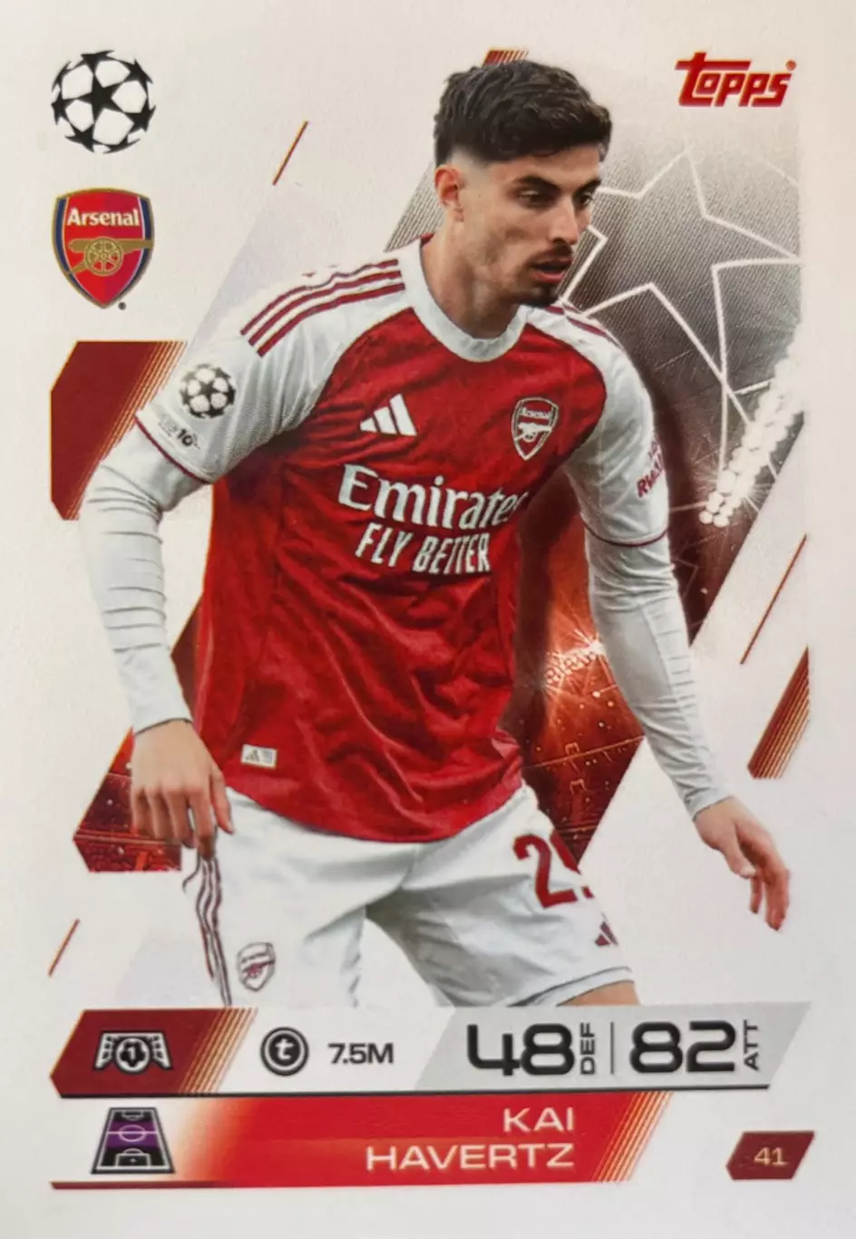 Футбол Карточка Кай Хаверц Арсенал, Челси Лондон,Байер 04 Лига Чемпионов 2025-26