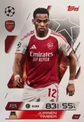Футбол Карточка Jurrien Timber/Юрриен Тимбер Арсенал,Аякс Лига Чемпионов 2025-26