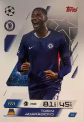 Футбол. Карточка Тосин Адарабиойо Челси, Манчестер Сити Лига Чемпионов 2025-26