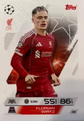 Футбол. Карточка Флориан Вирц Ливерпуль, Байер 04 Лига Чемпионов 2025-26 TOPPS