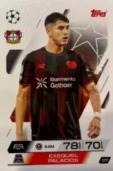 Футбол. Карточка Эсекиэль Паласиос Байер 04, Ривер Плейт Лига Чемпионов 2025-26