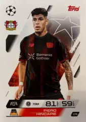 Футбол. Карточка Пьеро Инкапье Байер 04, Арсенал Лига Чемпионов 2025-26 TOPPS