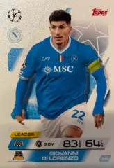 Футбол. Карточка Джованни Ди Лоренцо Наполи, Эмполи Лига Чемпионов 2025-26 TOPPS