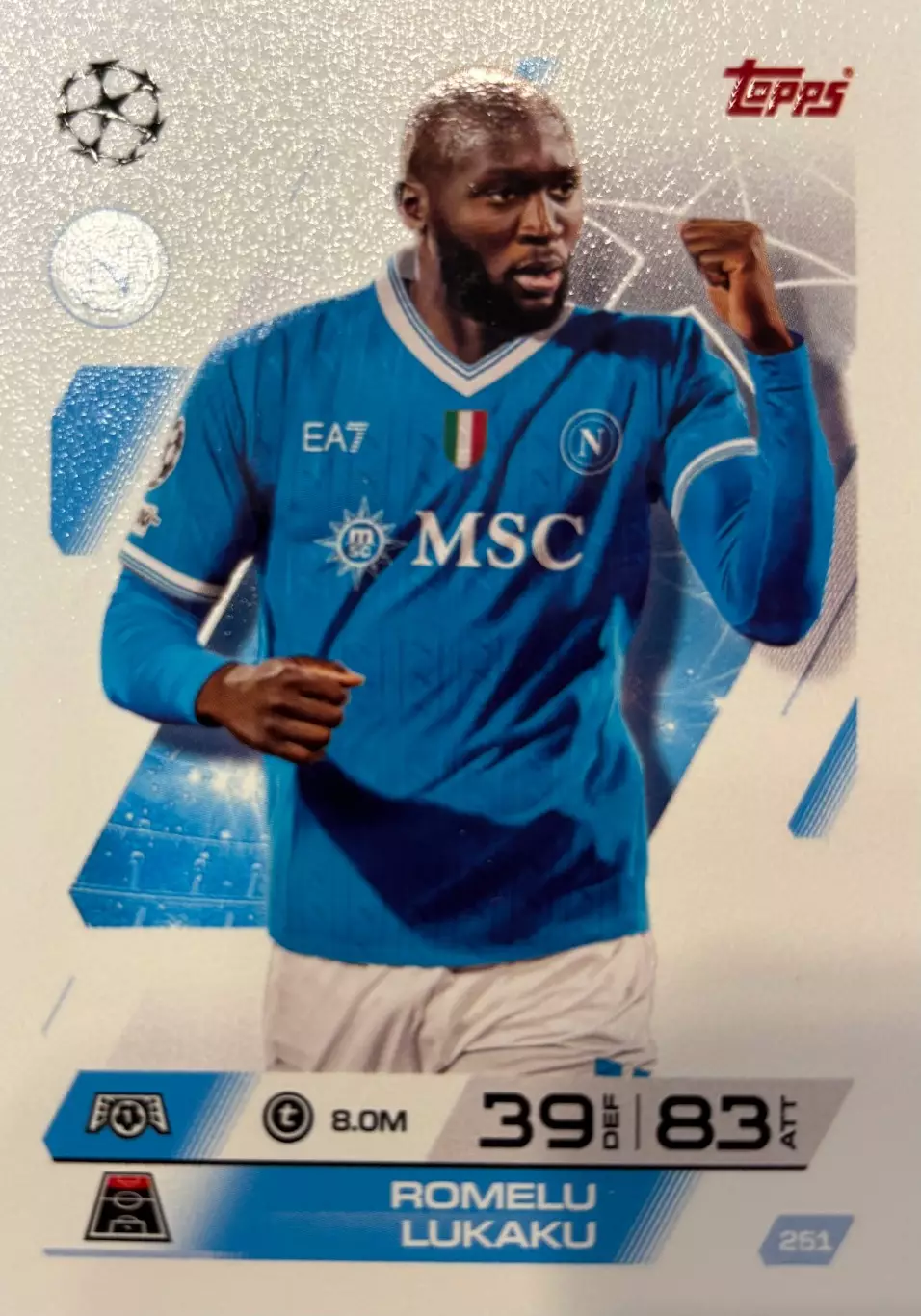 Карточка Ромелу Лукаку Наполи, Манчестер Юнайтед, Челси Лига Чемпионов 2025-26