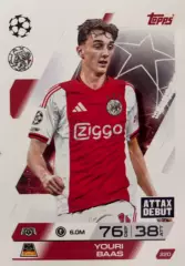 Футбол. Карточка Youri Baas/Юри Бас Аякс, НЕК Лига Чемпионов 2025-26 TOPPS