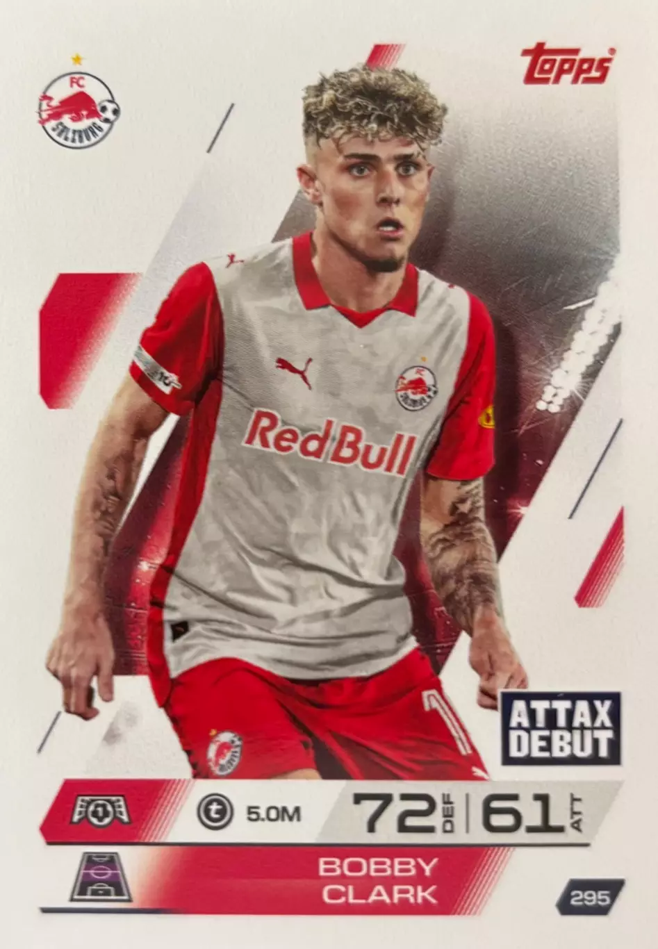 Футбол Карточка Бобби Кларк Ред Булл Зальцбург, Ливерпуль Лига Чемпионов 2025-26