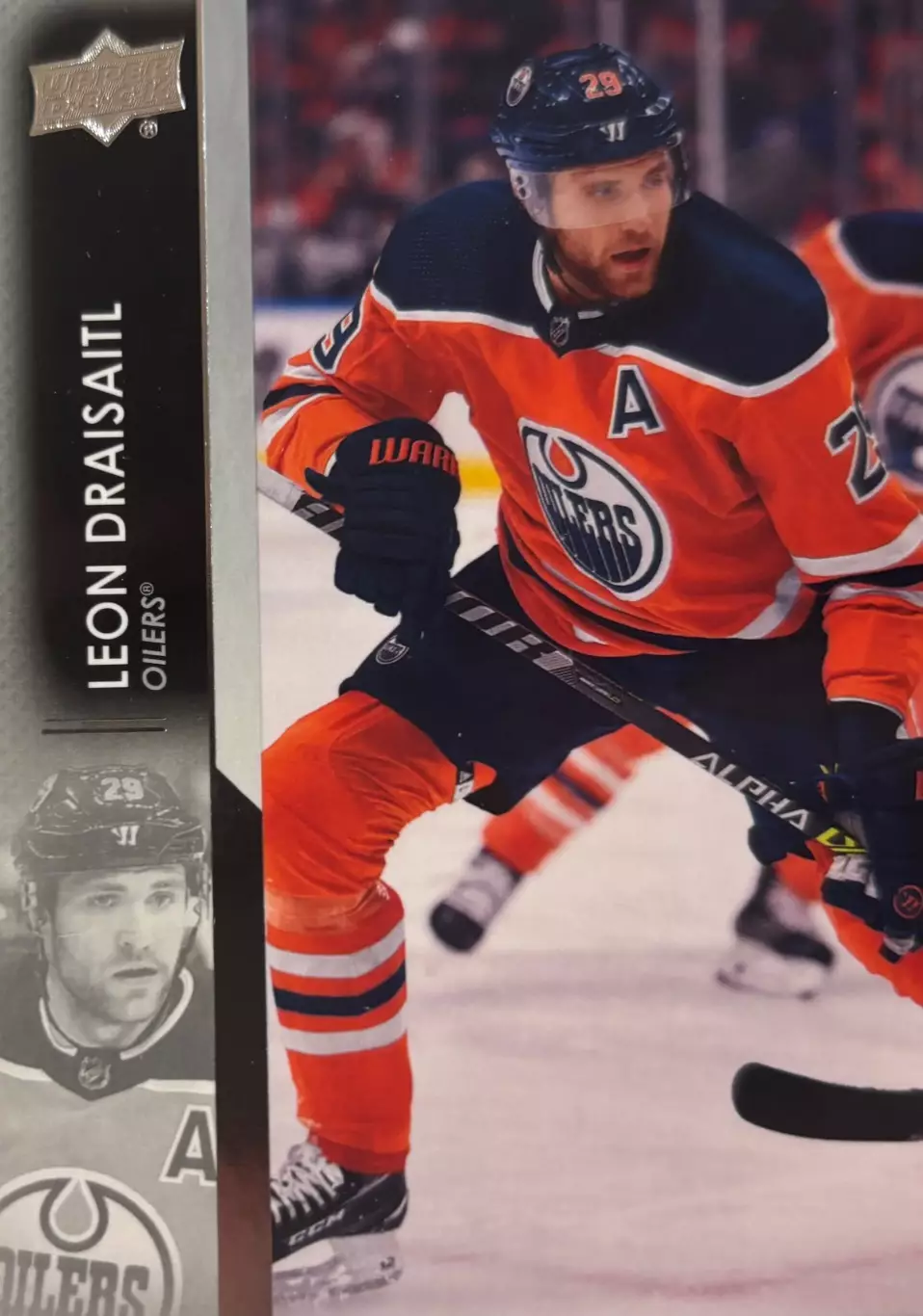 Хоккей. Карточка Leon Draisaitl-Леон Драйзайтль Edmonton Oilers-Эдмонтон НХЛ NHL