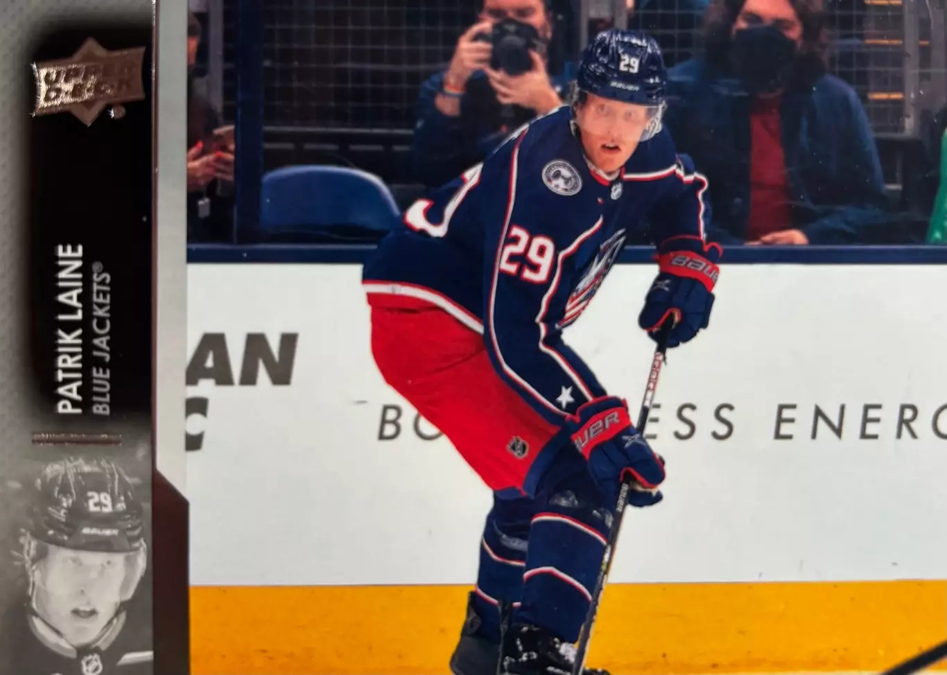 Хоккей Карточка Patrik Laine-Патрик Лайне Columbus Blue Jackets/Коламбус НХЛ-NHL