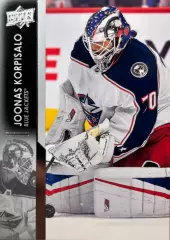 Хоккей. Карточка Joonas Korpisalo/Йоонас Корписало Columbus Blue Jackets НХЛ/NHL