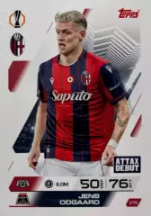 Футбол. Карточка Йенс Одгор Болонья, Херенвен Лига Европы 2025/26 TOPPS