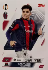Футбол. Карточка Сантьяго Кастро Болонья Лига Европы 2025/26 TOPPS