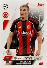 Футбол. Карточка Расмус Кристенсен Айнтрахт, Аякс, Лидс Лига Чемпионов 2025-26