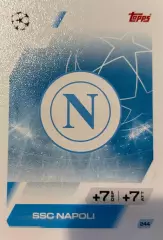Футбол. Карточка Логотип/Эмблема SSC Napoli/Наполи Лига Чемпионов 2025-26 TOPPS