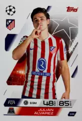 Футбол. Карточка Хулиан Альварес Атлетико, Манчестер Сити Лига Чемпионов 2025-26